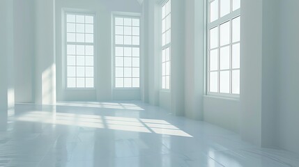 Obraz premium Empty Light White Room