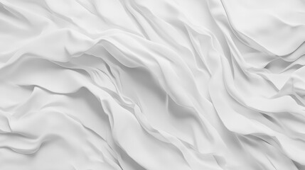 Naklejka premium Crumpled White Paper Texture for Creative Backgrounds