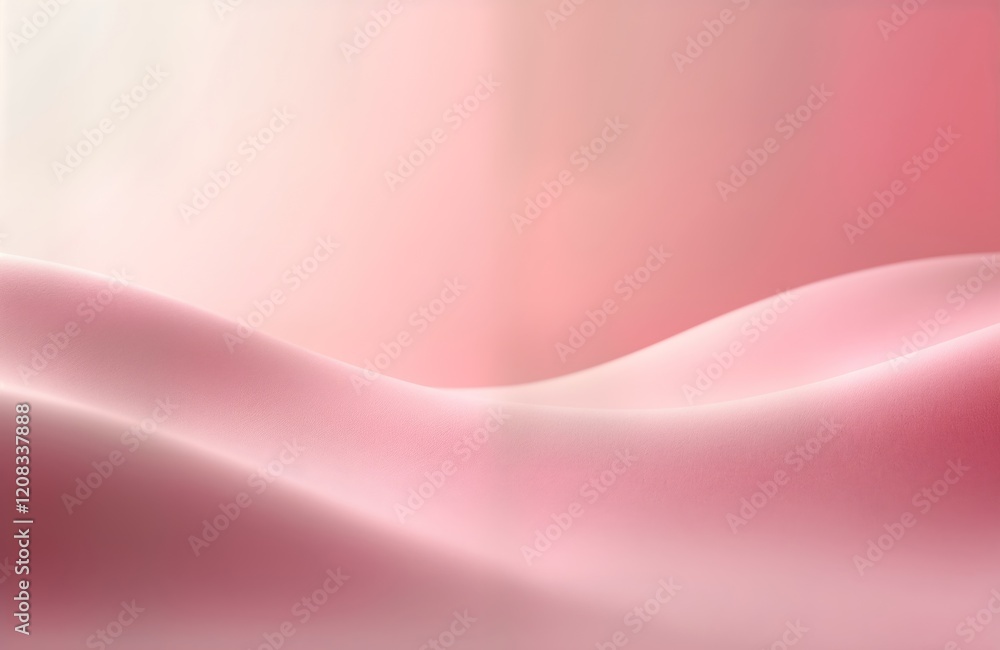 Poster abstract smooth pink surface with subtle gradient shows gentle wavy lines. modern minimalist design 