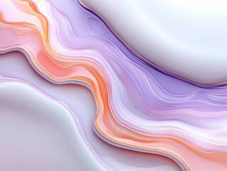 Abstract Purple Orange Wave Background Illustration