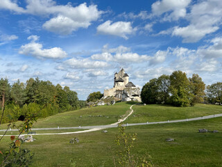 Bobolice Castle, in the Kraków-Czestochowa Upland in Poland