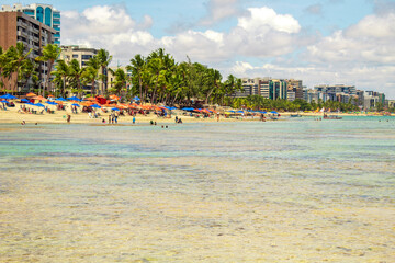 Brasil praia do nordeste Alagoas Maceió orla