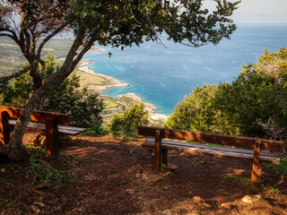 Breathtaking View from Moutti tis Sotiras, Cyprus: Panoramic Beauty of the Troodos Mountains.