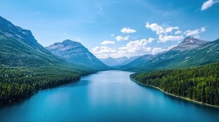 Fototapeta premium Impact of Global Warming on Freshwater Ecosystems