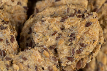 natural data cookies with the addition of flax seeds