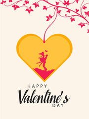 valentines day poster,invitation card,romantic character,love