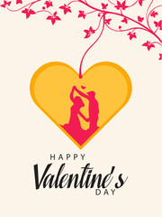 valentines day poster,invitation card,romantic character,love