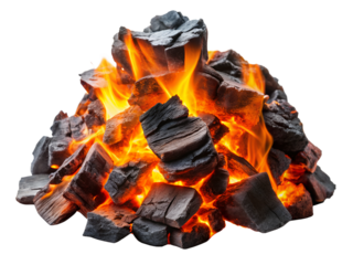 fire burning in a black box