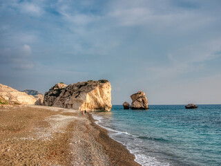 Aphrodite's Rock at Sunset: Mythical Beauty of Cyprus