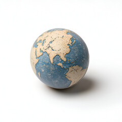 Fototapeta premium Vintage Wooden Globe Decorative Educational Tool for Home and Classroom Geography Exploration