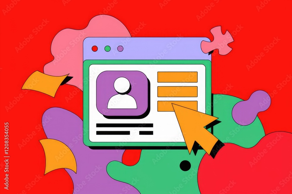 Poster User profile page on a website, displayed with a cursor indicating interaction.