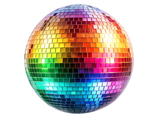 disco ball isolated on white background