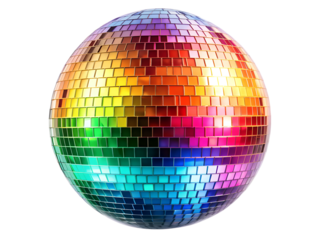 disco ball isolated on white background