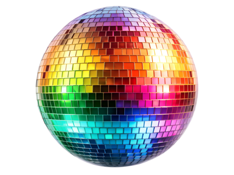 disco ball isolated on white background