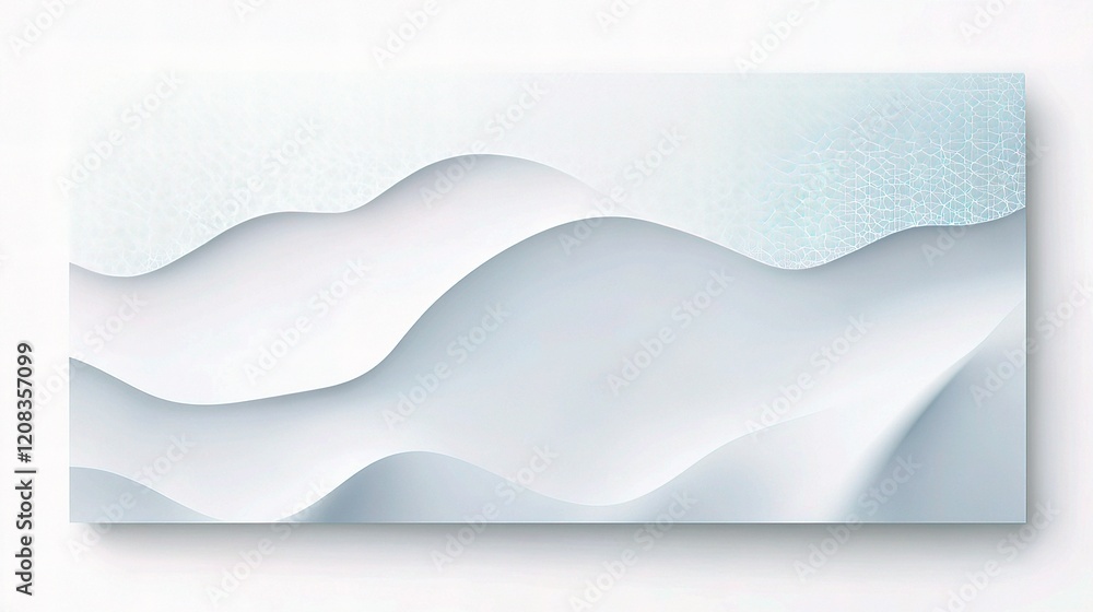 Poster minimalist vector banner design with subtle lines on white background