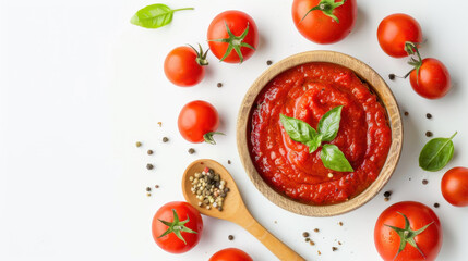 tomato sauce with basil