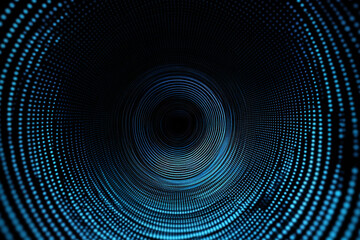 Obraz premium Vibrant Light Explosion with Neon Rays, Glowing Particles, and Futuristic Cosmic Perspective for Dynamic Digital Designs