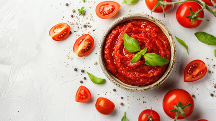 tomato sauce with basil