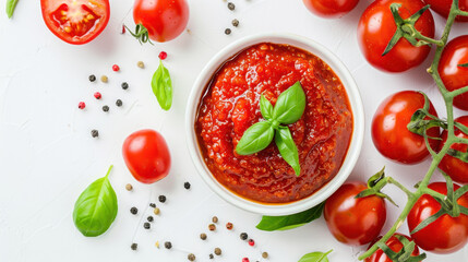 tomato sauce with basil