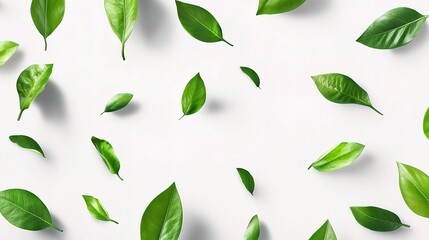 Hello Spring Decorative Lettering with Green Leaves and Nature Vibes