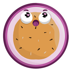 fruit with an emotion