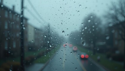 A lone raindrop on a dusty windowpane. Motherless illustration, HD Backgrounds