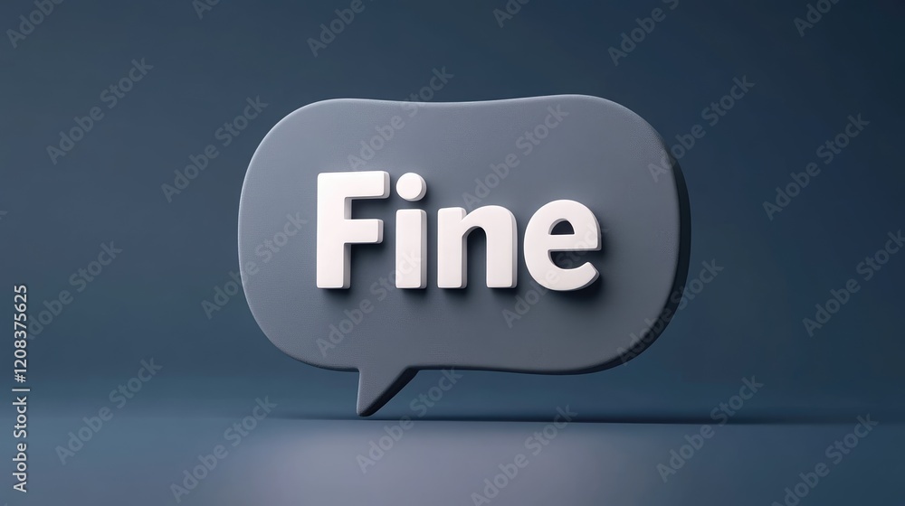 Poster expressing positive emotions through text digital art 3d design minimalist environment close-up view
