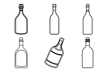 Wine bottles icon set vector illustration design.