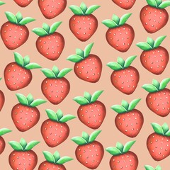 strawberry seamless pattern