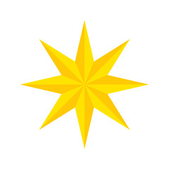 Star of Bethlehem Icon. Christmas star. Glitter Sparkling