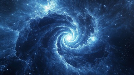 Blue Tech Curve Background with Light Effect for Technology and Innovation Presentations