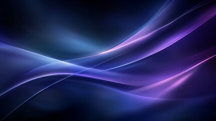 Abstract Background with Smooth Curves and Light Gradient for Technology, Music, or Art Presentations
