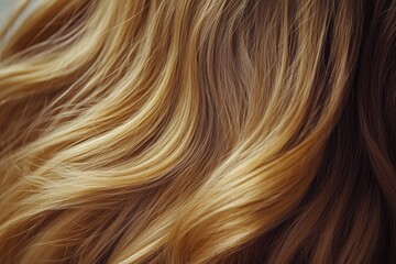 Fototapeta premium A close-up shot of a woman's long blonde hair, great for beauty or fashion concepts