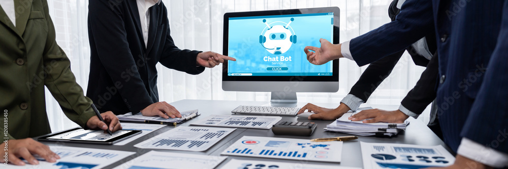 Poster chatbot software application for brisk online business that automatically reply to customer question