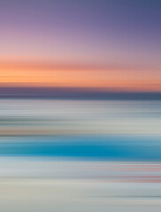 Santorini Oia Sunrise Abstract Motion Blur Art