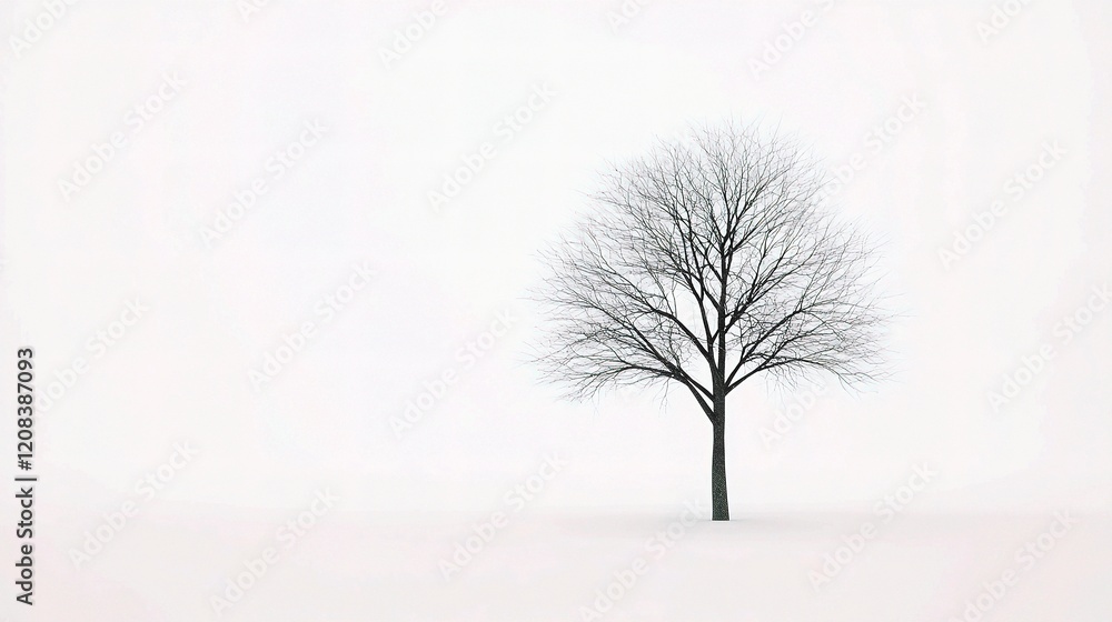 Poster realistic 3d isolated tree model on white background with alpha channel