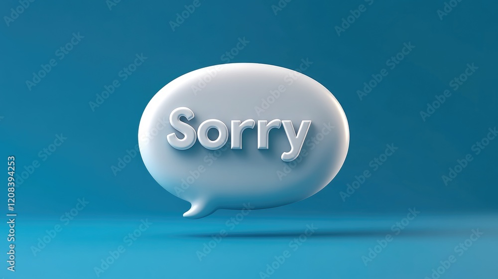 Poster apology gesture digital space graphic design minimalistic background close-up view communication con