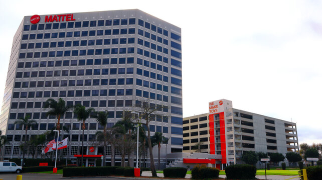 El Segundo (Los Angeles County), California - January 19, 2025: Mattel headquarters building. Mattel is an American multinational toy manufacturing company
