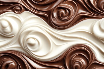 A Symphony of Chocolate and Milk: A Visual Delight