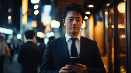 飲み会の二次会に参加するか迷う新入社員