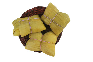 Typical Brazilian dish also enjoyed at June festivals: pamonha. Brazilian cuisine made from green corn.