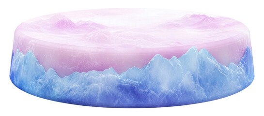 PNG Empty pastel crystaldreamypodium platform decorative outdoors mountain.