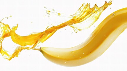 Bright Yellow Banana with Smooth Peel and Fresh Appearance