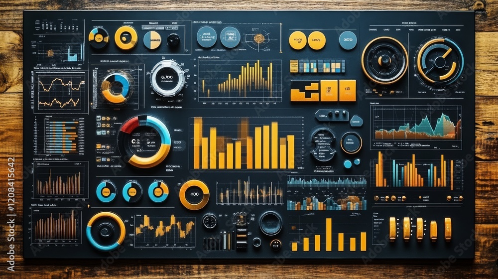 Poster business dashboard utilizing hyperautomation for real-time performance monitoring