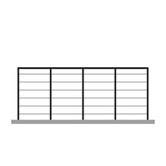 Railing vector. railing on white background.
