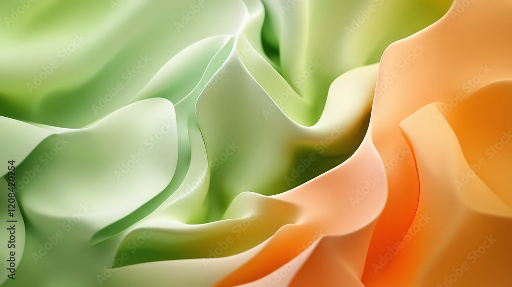 Poster soft transitioning abstract background with natural polygonal lines