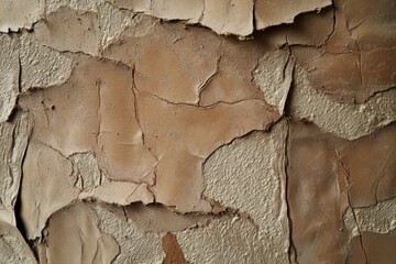 Fototapeta premium A close-up view of peeling paint on a worn-out wall