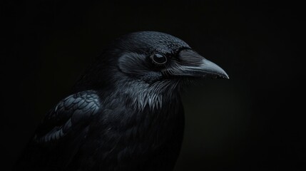 Fototapeta premium Dark Black Studio Background with Empty Space