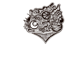 無題（自由・抽象・混沌・個性）ビジュアルアート