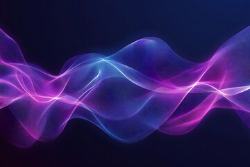 Fototapeta premium Futuristic Neon Waves with Glowing Abstract Curves, Vibrant Colors, and Digital Art Aesthetics for Modern Design and Dynamic Light Patterns